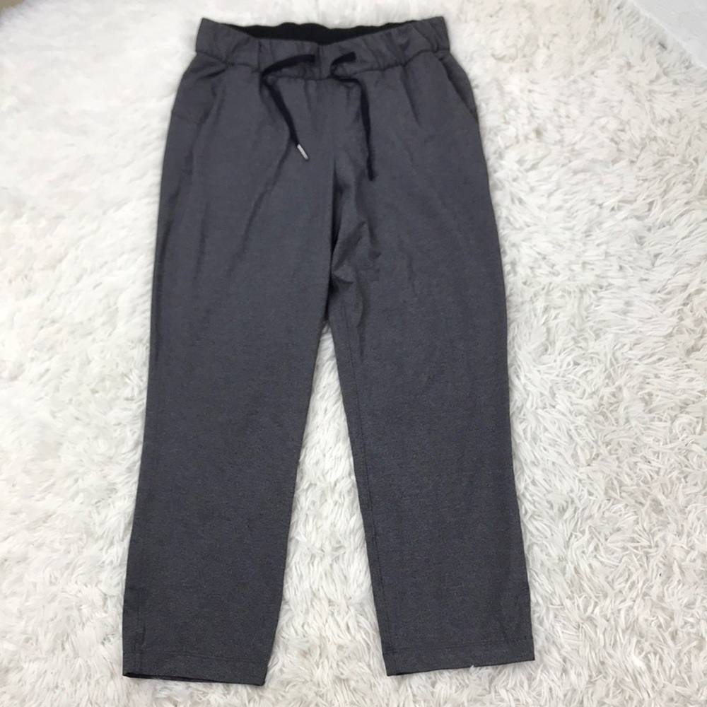 Lululemon On the Fly Crop *23" Heathered Black